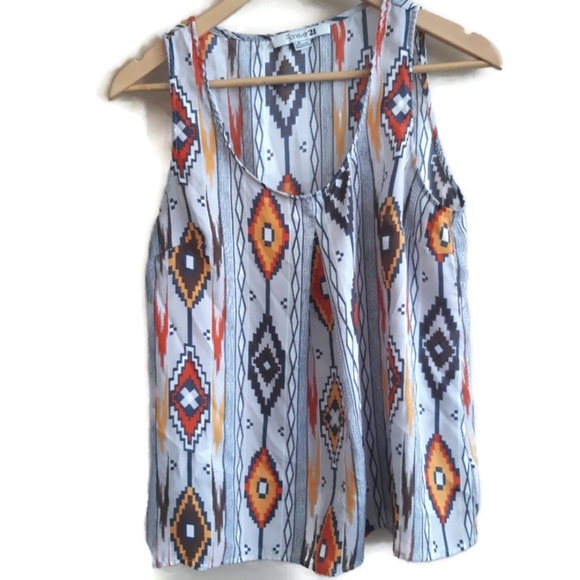 Foever 21 | silky boho western tank top